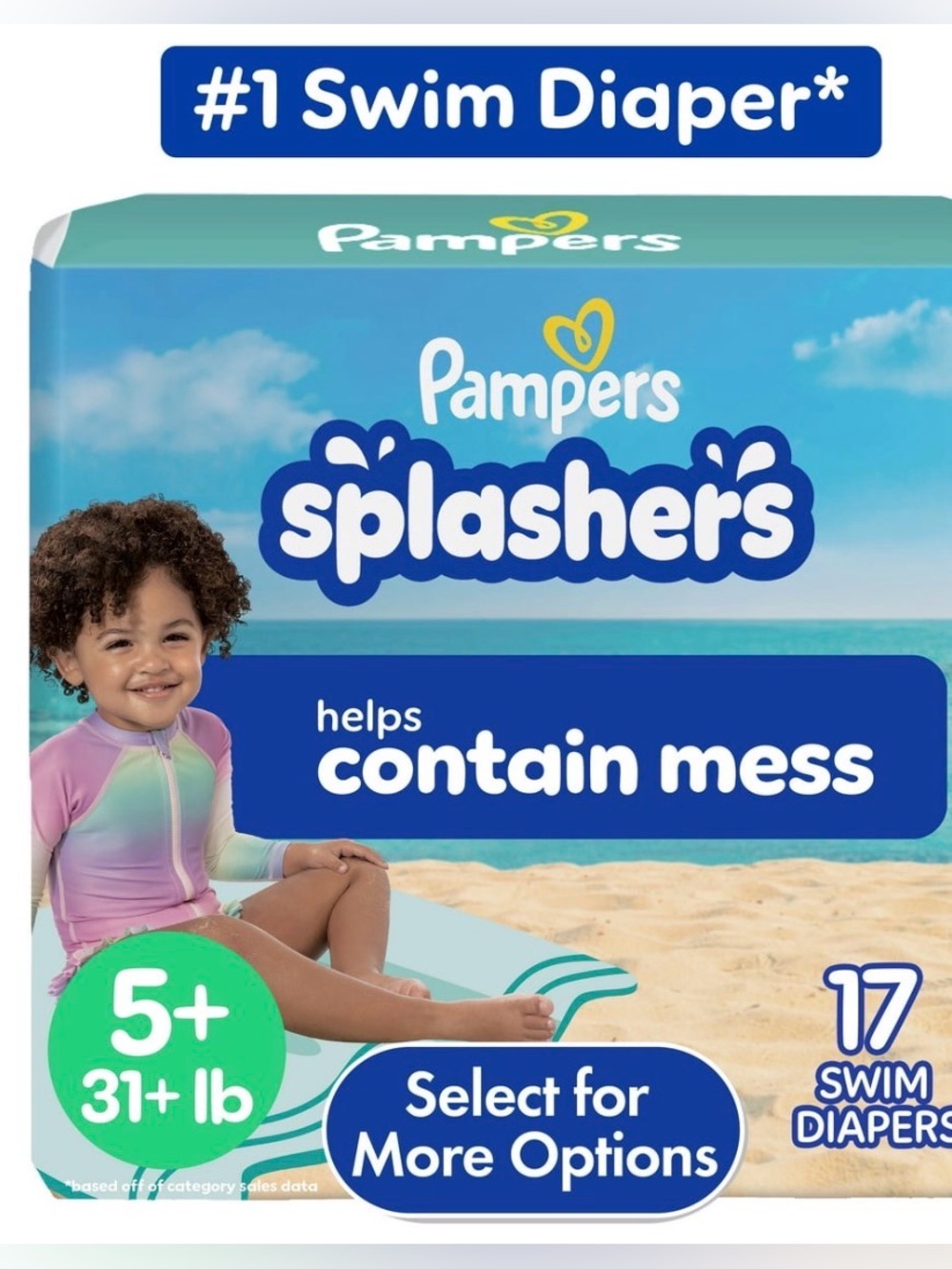 Pampers Splashers Kids Swim Diapers 17 Disposables